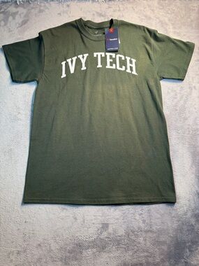 Fanatics Olive Green Short Sleeve Tee with White Graphic